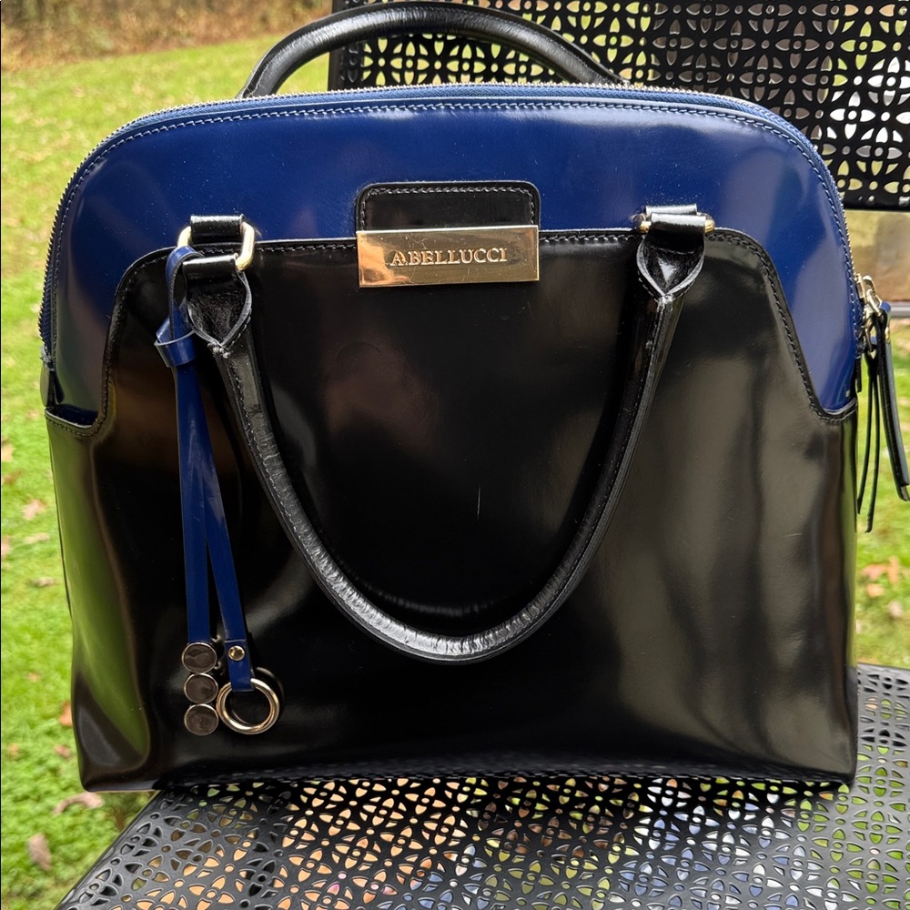 Elegant Black,Blue And Gold Tote Bag